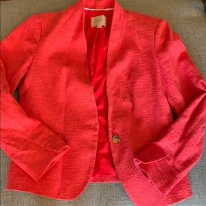 Red LOFT blazer, size 4p